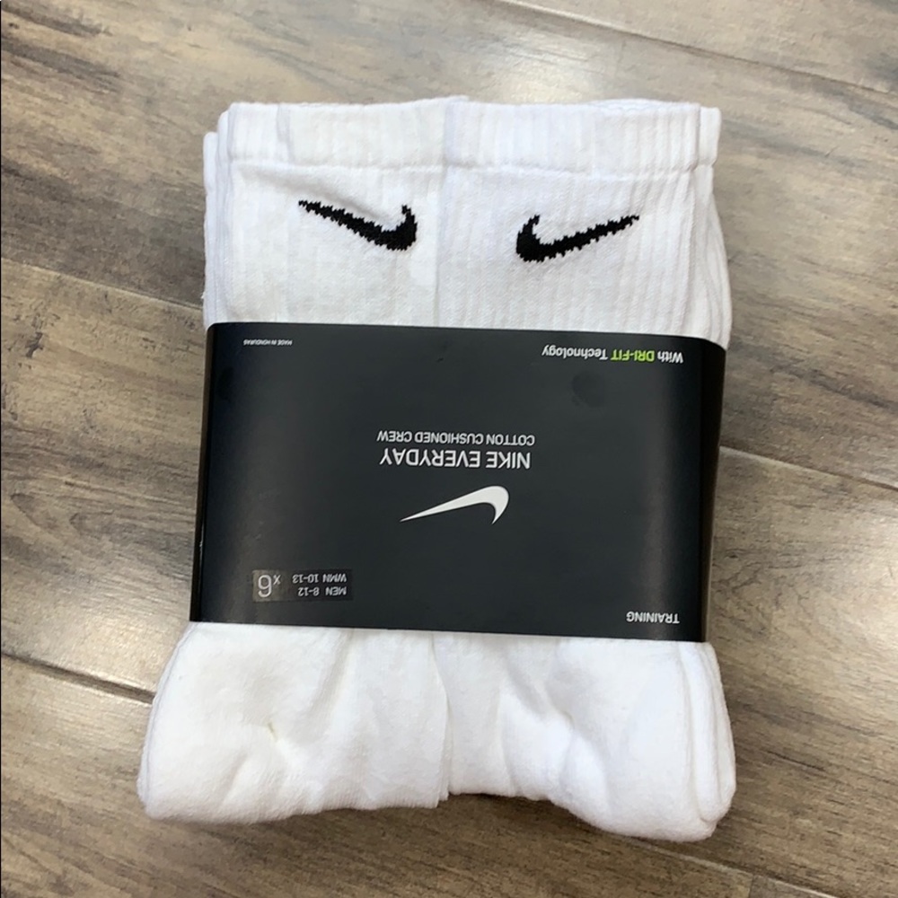NIKE EVERYDAY COTTON CUSHIONED CREW MEN’S SOCKS - Picture 4 of 16